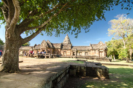 BURIRAM, THAILAND - December 29,2015 :Phanom Rung Historical Park  ,Castle rocks in the Northeastl in Buriram thailand.のeditorial素材