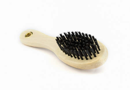 A wood combs isolated on white background.の写真素材