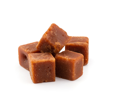 brown sugar cane isolated on white background.の写真素材