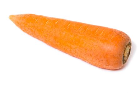 Fresh carrot on an isolated white background.の写真素材