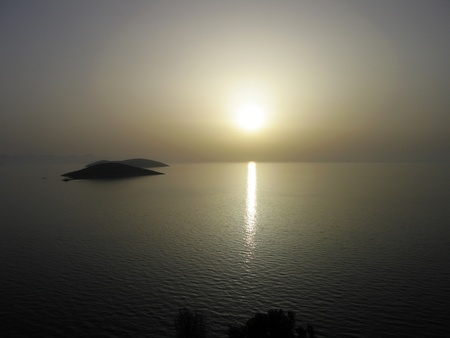 Turkey,Bodrum,sunsetの写真素材