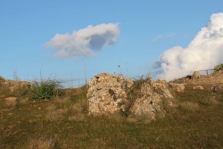 Natural landscape of the sicily, enna italyの写真素材