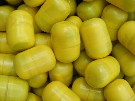 Yellow spot with surpriseの写真素材