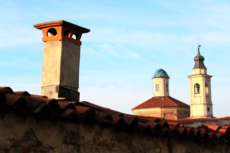 seen with the urban landscapeの写真素材