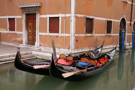 Traditional Venice gondola - Italyの写真素材