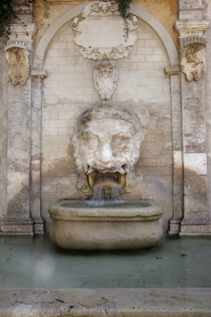 Fountain of the Mask - Spoleto, Ialyのeditorial素材