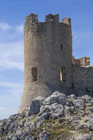 ROCCA CALASCIO, MAY 03, A Castle in the sky - The Lady Howke Castle, Rocca Calascio -May 03, 2008. Aquila - Italyのeditorial素材