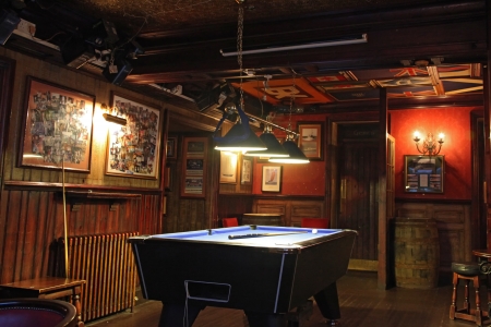 billiard room, in Scottish pubのeditorial素材