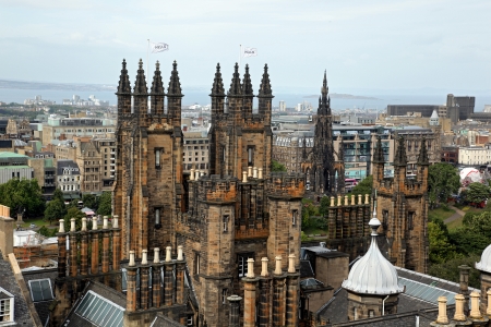 Royal Mile Edinburgh Old Townのeditorial素材