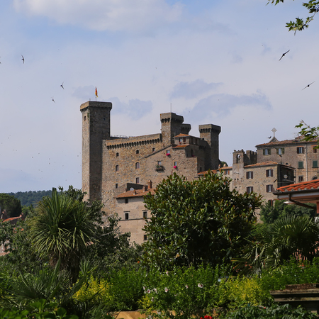 Bolsena, Viterbo, Lazio, Italy: the medieval castleのeditorial素材