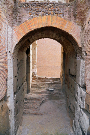 ROMA, ITALY - 01 OCTOBER 2017: Colosseum, Coliseum or Coloseo, Flavian Amphitheatre largest ever built symbol of ancient Roma city in Roman Empire.のeditorial素材