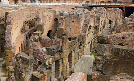ROMA, ITALY - 01 OCTOBER 2017: Colosseum, Coliseum or Coloseo, Flavian Amphitheatre largest ever built symbol of ancient Roma city in Roman Empire.のeditorial素材