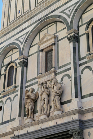 FLORENCE, ITALY - AUGUST 27, 2018: Florence Cathedral (Il Duomo di Firenze) on august 27, 2018 in Florence, Italy. Florence is the largest city in Tuscany and one of the most visited cities in Italy.のeditorial素材