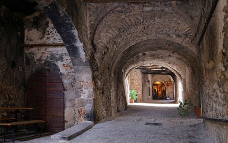 SANTO STEFANO DI SESSANIO (L'AQUILA),ITALY - 8 AUGUST 2019 - Santo Stefano di Sessanio is a...
