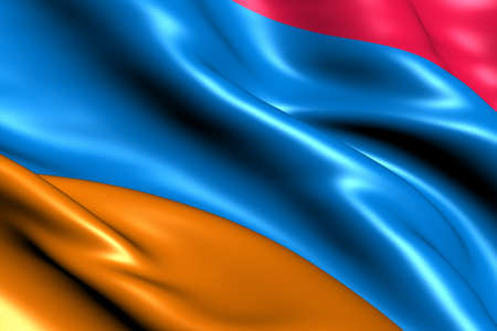 Flag of Armenia. Close Up.の写真素材