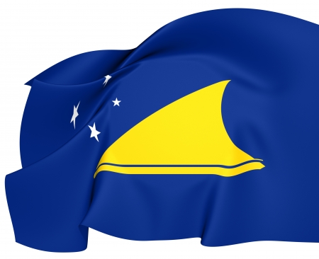 Flag of Tokelau. Close Up.   の写真素材