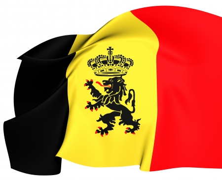 Government Ensign of Belgium  Close Up の写真素材