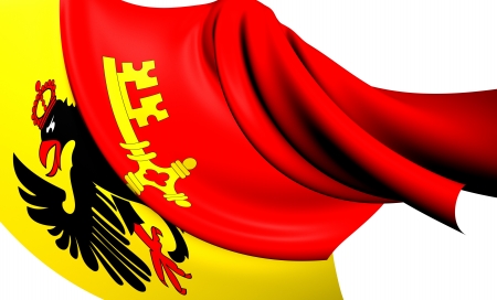 Flag of Geneva Canton, Switzerland. Close Up.の写真素材