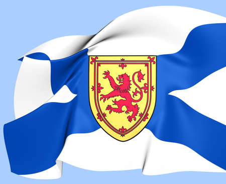Flag of Nova Scotia, Canada. Close Up.の写真素材