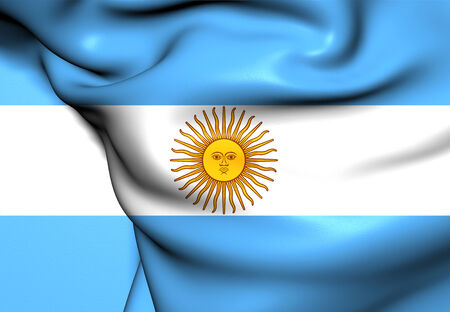Flag of Argentina. Front View.の写真素材