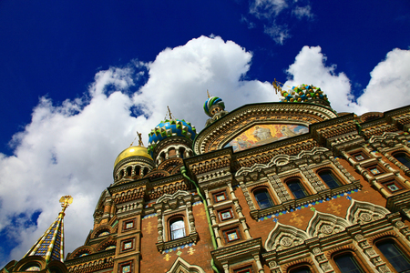 Church of the Savior on Spilled Blood, Saint Petersburg, Russia.の写真素材