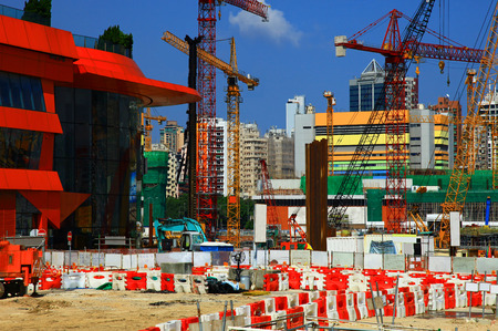 Construction Place in Hong Kong.のeditorial素材