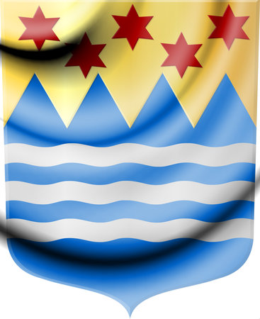 Oldambt coat of arms, Groningen. Netherlands.の写真素材