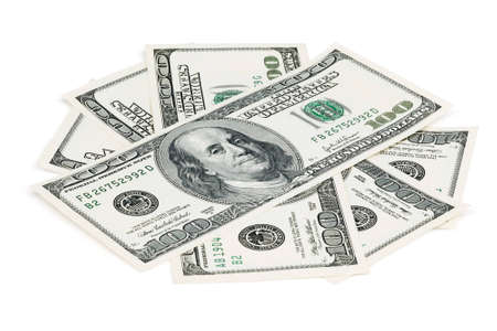 One hundred dollar bills
