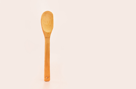 Ecological wooden cutlery on white background. Concept zero waste. Eco friendlyの写真素材