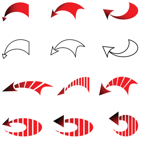Arrows set. Design elements. Vector.のイラスト素材