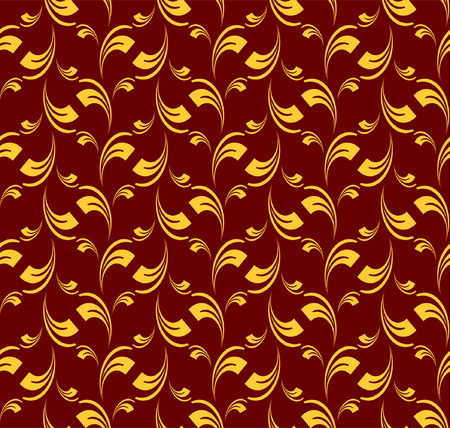 Seamless pattern in baroque style. Vector editable illustration.のイラスト素材