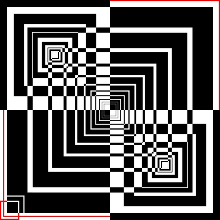 Abstract geometric background. Vector art.のイラスト素材