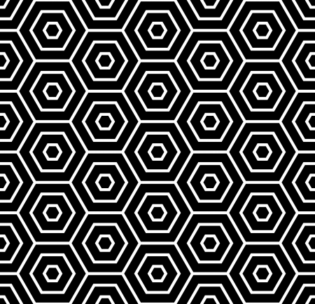 Hexagons texture. Seamless geometric pattern. Vector art.