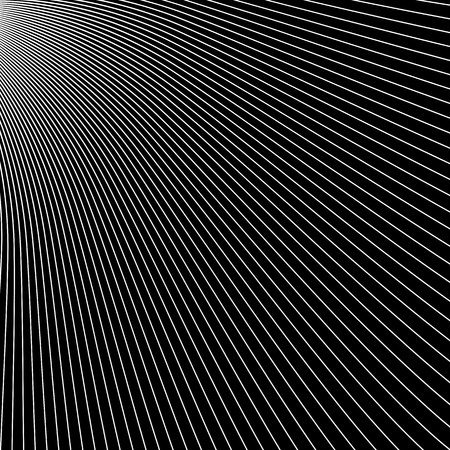 Abstract diagonal radial beams on black background. Vector art.のイラスト素材