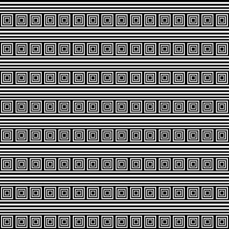 Striped pattern with square elements. Seamless geometric texture. Vector art.のイラスト素材