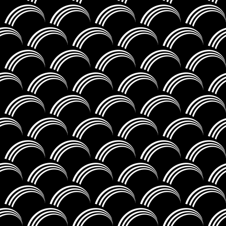 Seamless op art pattern   Fish scale  texture  Vector art のイラスト素材