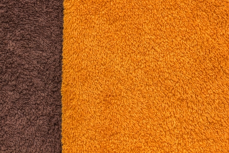 Orange and brown towel texture の写真素材