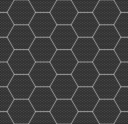 Hexagons texture. Seamless geometric pattern. Vector art.のイラスト素材