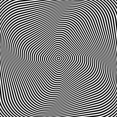 Abstract op art design. Vector art.のイラスト素材