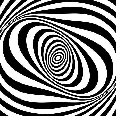 Whirl movement illusion. Op art design. Abstract textured background. の写真素材