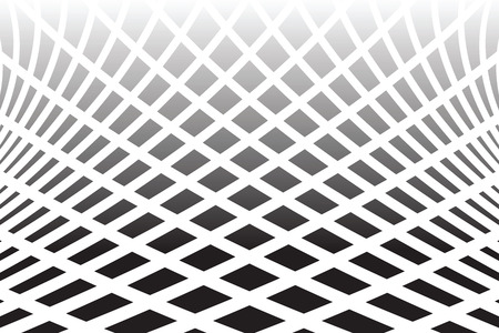 Textured distorted surface. Abstract op art  background. Vector art.のイラスト素材