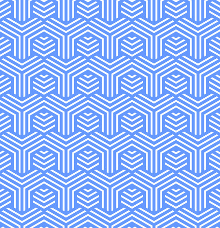 Seamless blue geometric texture. Vector art.のイラスト素材