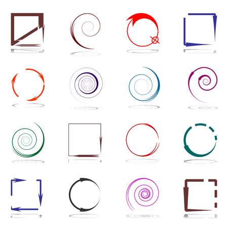 Design elements set with arrows. Vector art.のイラスト素材