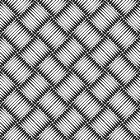 Seamless geometric checked texture. Vector art.のイラスト素材