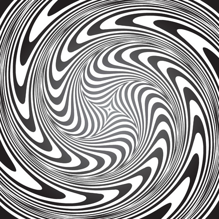 Whirlpool movement illusion. Vector art.のイラスト素材