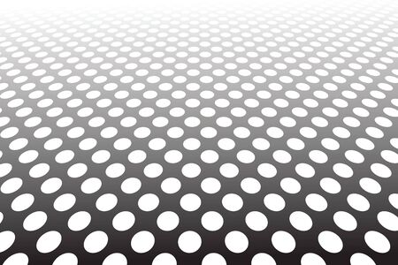 Abstract background with circles pattern. Perspective view.のイラスト素材