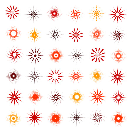 Design elements set. 36 abstract icons.のイラスト素材