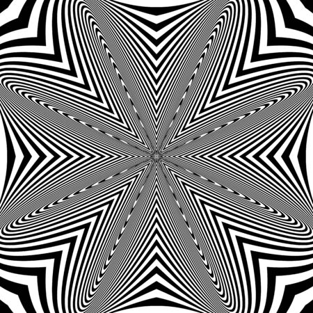Abstract op art pattern. Vector illustration.のイラスト素材