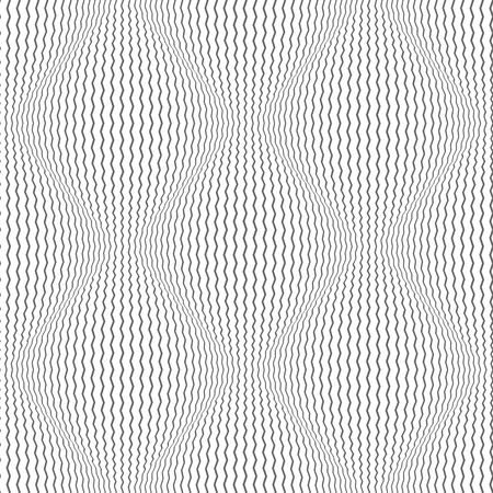 Seamless lines pattern. 3D illusion. Vector art.のイラスト素材
