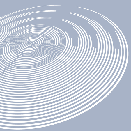 Abstract blue geometric background. Concentric rings shape.のイラスト素材